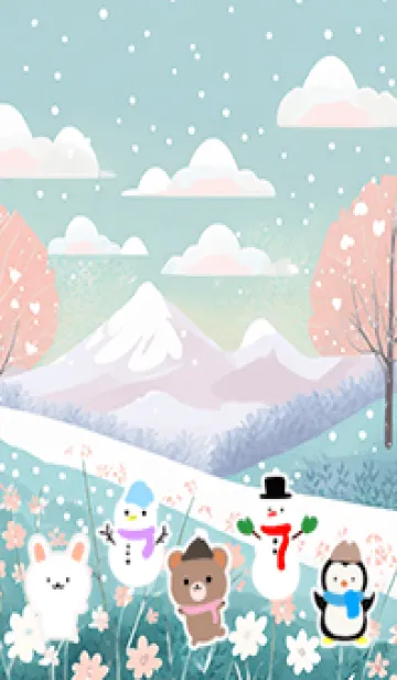 [LINE着せ替え] 可愛い北欧風着せかえ(Winter-416)の画像1