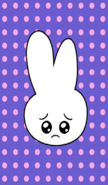 [LINE着せ替え] ぴえん うさぎ 130の画像1