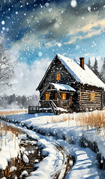 [LINE着せ替え] 優美な冬の風景の着せかえ(Winter-321)の画像1