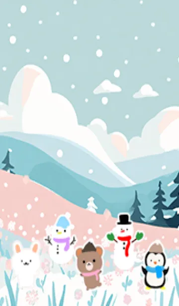 [LINE着せ替え] 可愛い北欧風着せかえ(Winter-420)の画像1