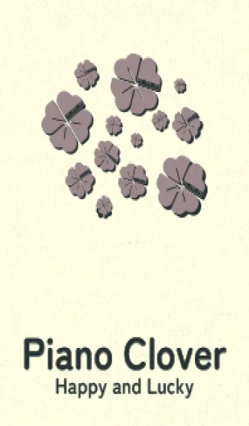 [LINE着せ替え] Piano clover 鳩羽鼠の画像1