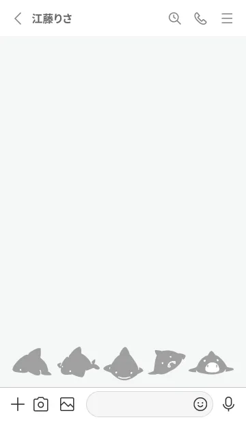 [LINE着せ替え] グレー : シンプルさめの画像2