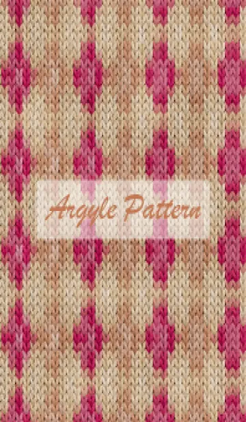 [LINE着せ替え] argyle pattern embroidery 31の画像1