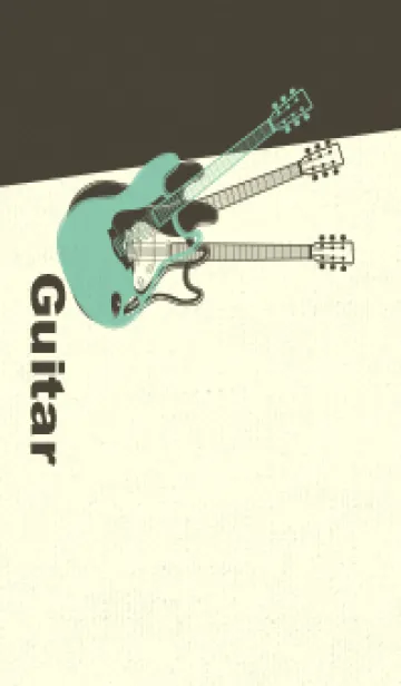 [LINE着せ替え] エレキギター Line  ディープアクアの画像1