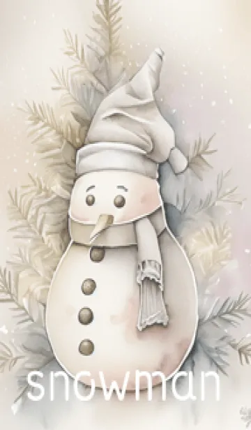 [LINE着せ替え] Gray♡snowman01_1の画像1