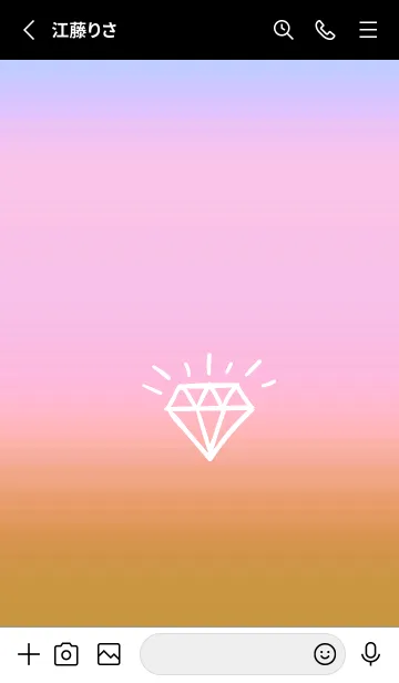 [LINE着せ替え] グラデーション ダイアモンド  328の画像2