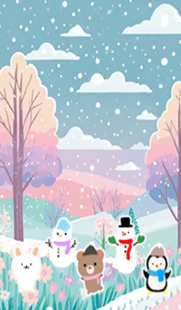 [LINE着せ替え] 可愛い北欧風着せかえ(Winter-425)の画像1