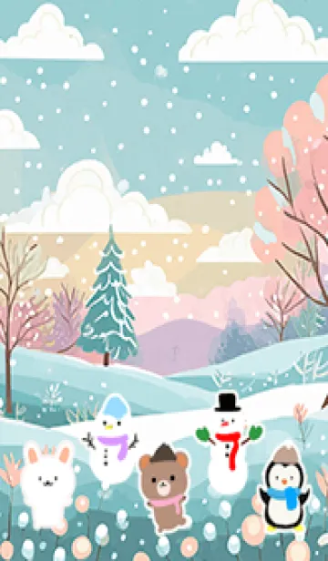 [LINE着せ替え] 可愛い北欧風着せかえ(Winter-424)の画像1