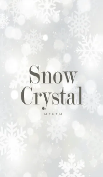 [LINE着せ替え] SnowCrystal-WHITE 9の画像1