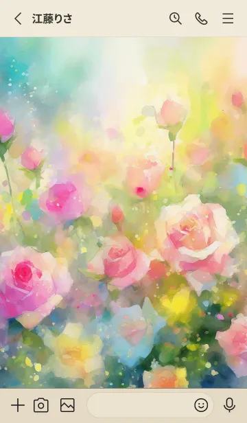 [LINE着せ替え] 薔薇(バラ)の花の着せかえ(R386)の画像2