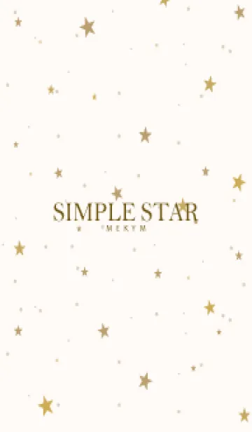 [LINE着せ替え] SIMPLE STAR NATURAL YELLOW - MEKYM 21の画像1