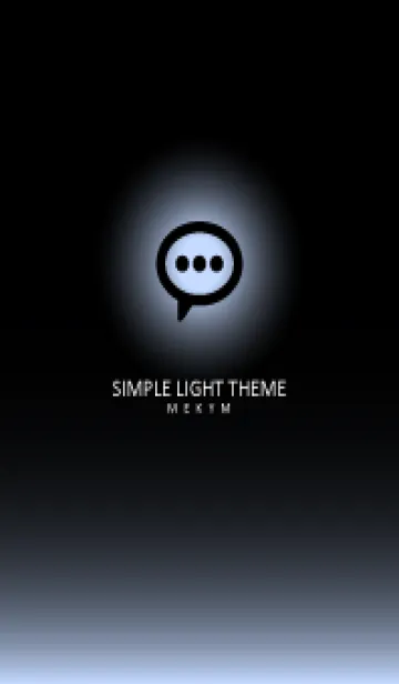 [LINE着せ替え] BLACK-SIMPLE LIGHT ICON GRADATION 24の画像1