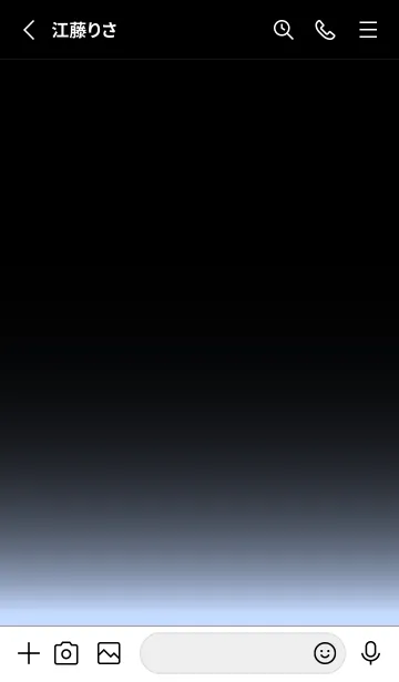 [LINE着せ替え] BLACK-SIMPLE LIGHT ICON GRADATION 24の画像2