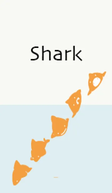 [LINE着せ替え] オレンジと水色 : シンプルさめの画像1