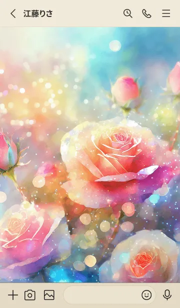 [LINE着せ替え] 薔薇(バラ)の花の着せかえ(R389)の画像2