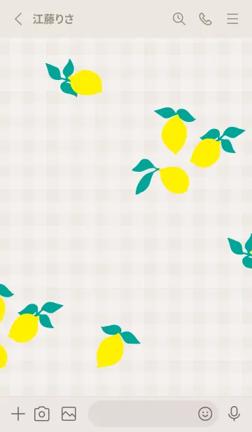 [LINE着せ替え] レモン シンプルかわいい26の画像2