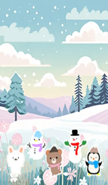 [LINE着せ替え] 可愛い北欧風着せかえ(Winter-431)の画像1