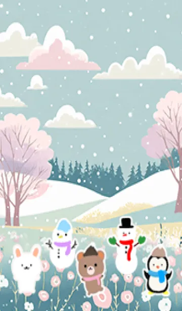 [LINE着せ替え] 可愛い北欧風着せかえ(Winter-432)の画像1