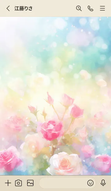 [LINE着せ替え] 薔薇(バラ)の花の着せかえ(R392)の画像2