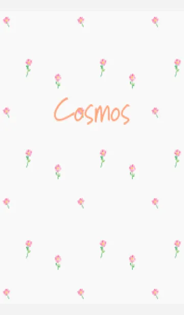 [LINE着せ替え] 小さな秋桜 白の画像1