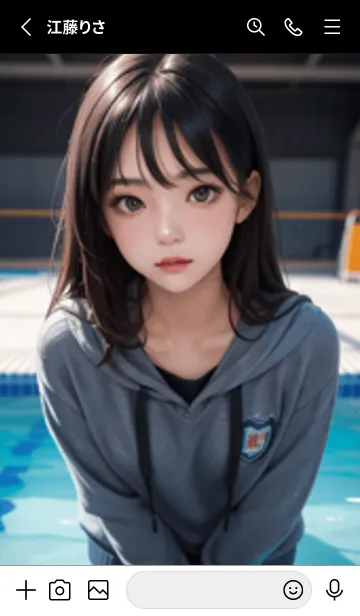 [LINE着せ替え] 少女が一人LP08。の画像2