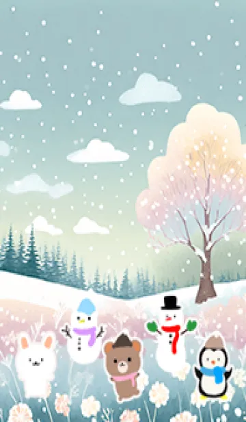 [LINE着せ替え] 可愛い北欧風着せかえ(Winter-433)の画像1