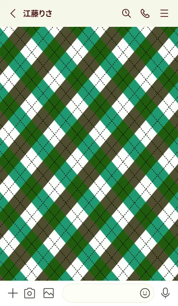 [LINE着せ替え] アーガイル チェック 19の画像2