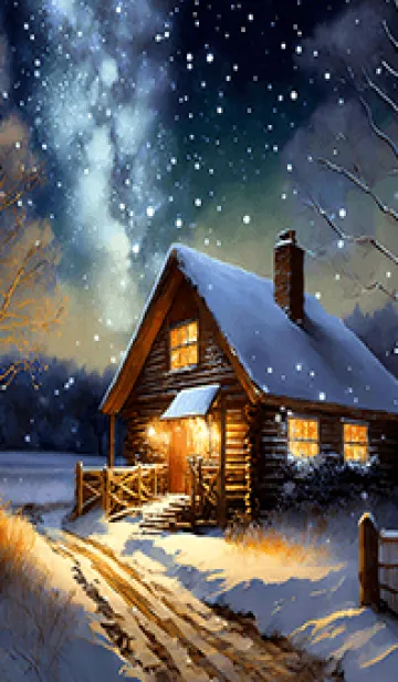 [LINE着せ替え] 優美な冬の風景の着せかえ(Winter-342)の画像1