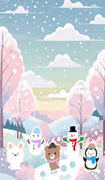 [LINE着せ替え] 可愛い北欧風着せかえ(Winter-436)の画像1