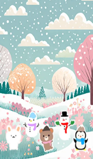 [LINE着せ替え] 可愛い北欧風着せかえ(Winter-437)の画像1