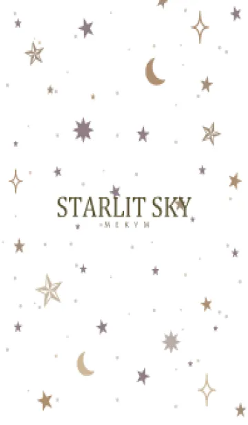 [LINE着せ替え] SIMPLE STARLIT SKY WHITE - MEKYM 21の画像1