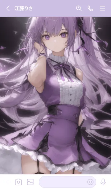 [LINE着せ替え] 美少女工房：仕事 V アイドルの画像2