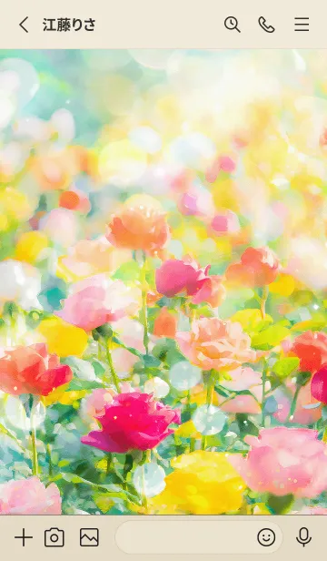 [LINE着せ替え] 薔薇(バラ)の花の着せかえ(R410)の画像2