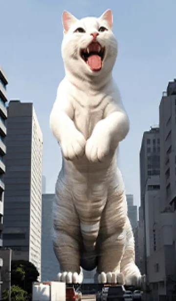 [LINE着せ替え] 巨大未知生物ネコネコ降臨！ 1の画像1