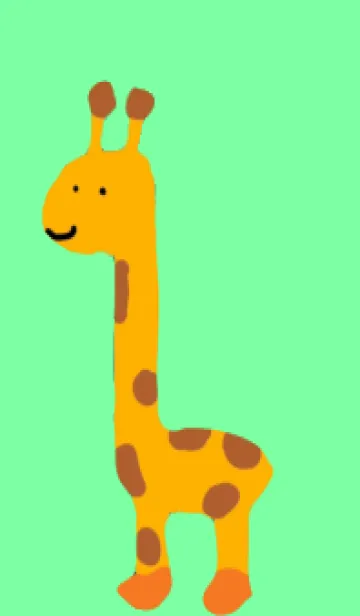 [LINE着せ替え] きりんと愉快な仲間たちの画像1