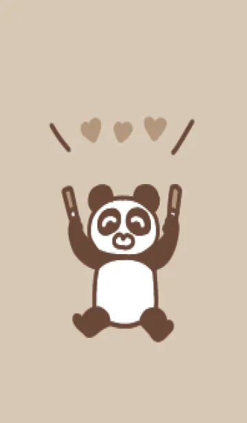 [LINE着せ替え] 推し色パンダ(orange)の画像1