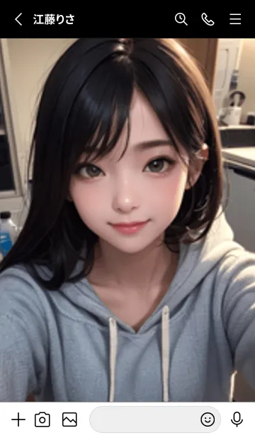 [LINE着せ替え] 1少女LO117。の画像2