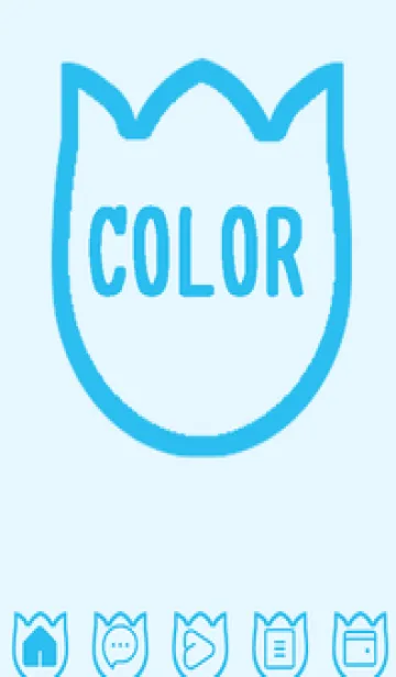 [LINE着せ替え] blue color R44の画像1