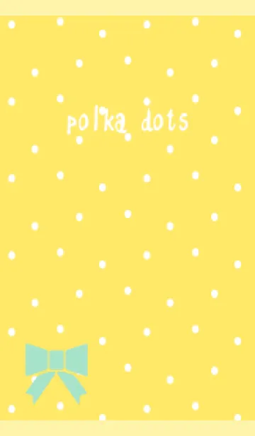 [LINE着せ替え] かわいい水玉 薄い黄色の画像1