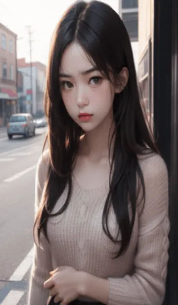 [LINE着せ替え] 少女が一人LP16。の画像1