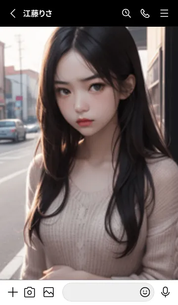 [LINE着せ替え] 少女が一人LP16。の画像2