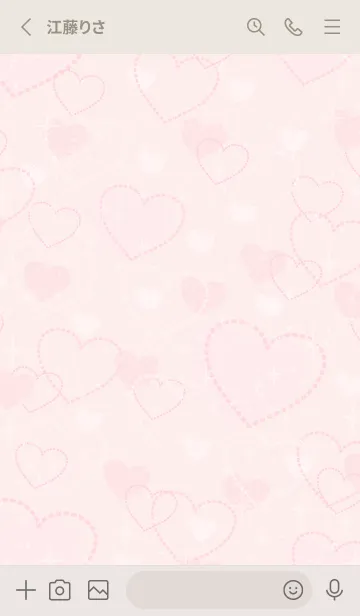 [LINE着せ替え] いっぱいのハート 大人11の画像2