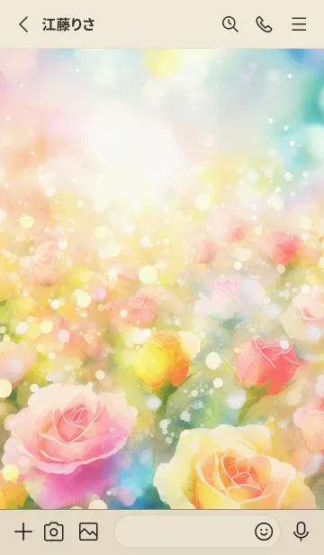 [LINE着せ替え] 薔薇(バラ)の花の着せかえ(R404)の画像2