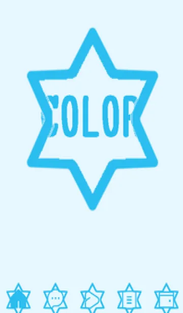 [LINE着せ替え] blue color S44の画像1