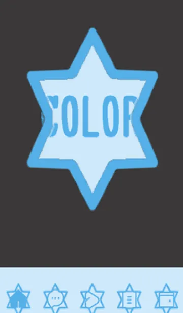 [LINE着せ替え] blue color S45の画像1