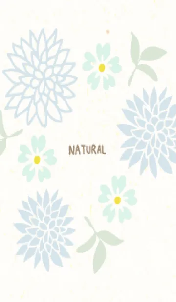 [LINE着せ替え] 2種の花と葉27の画像1