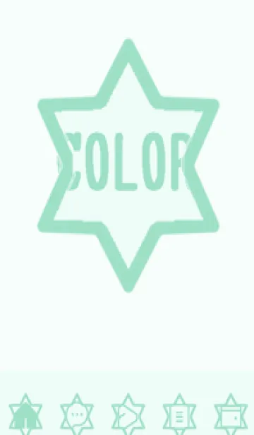 [LINE着せ替え] green color S85の画像1