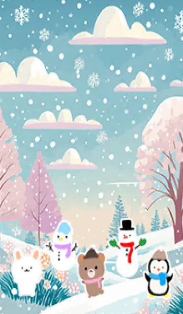 [LINE着せ替え] 可愛い北欧風着せかえ(Winter-442)の画像1