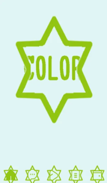 [LINE着せ替え] green color S89の画像1