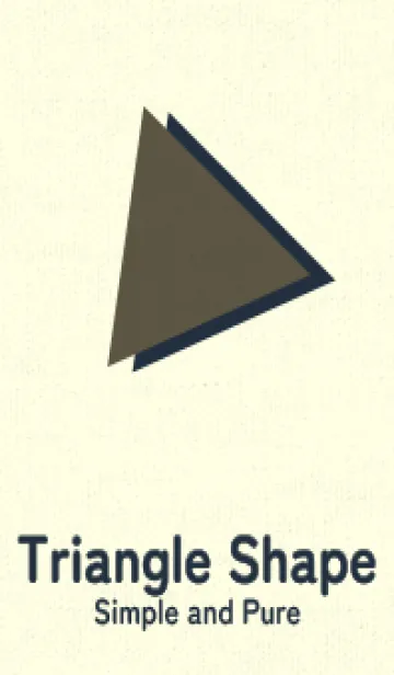 [LINE着せ替え] 三角型の着せかえ タウニーオリーブの画像1